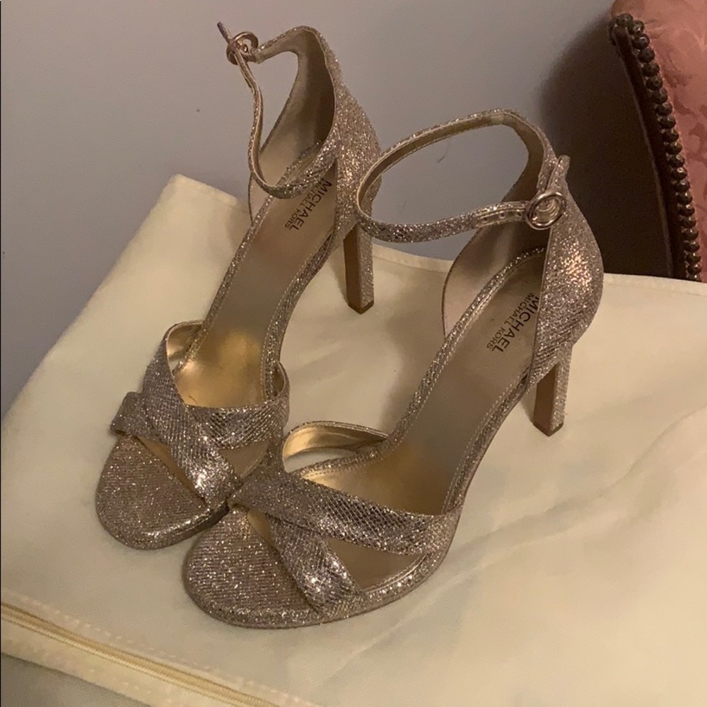 NEW w/ tags. Michael Kors Alexia Gold Stiletto